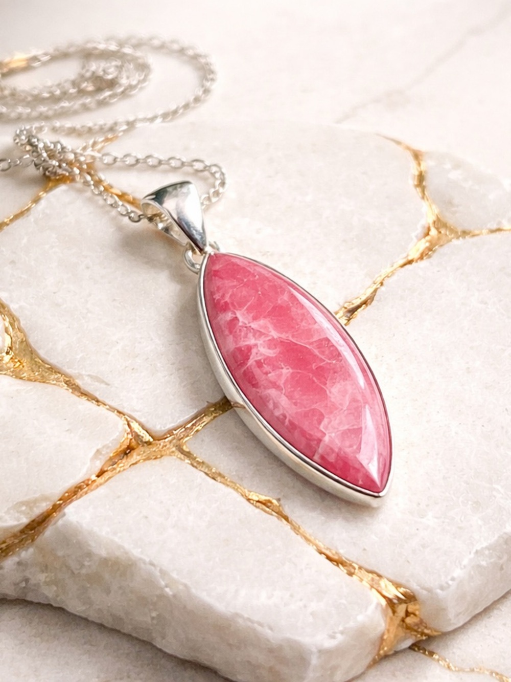 NEW! Rhodochrosite Necklace - Picture 13 of 13